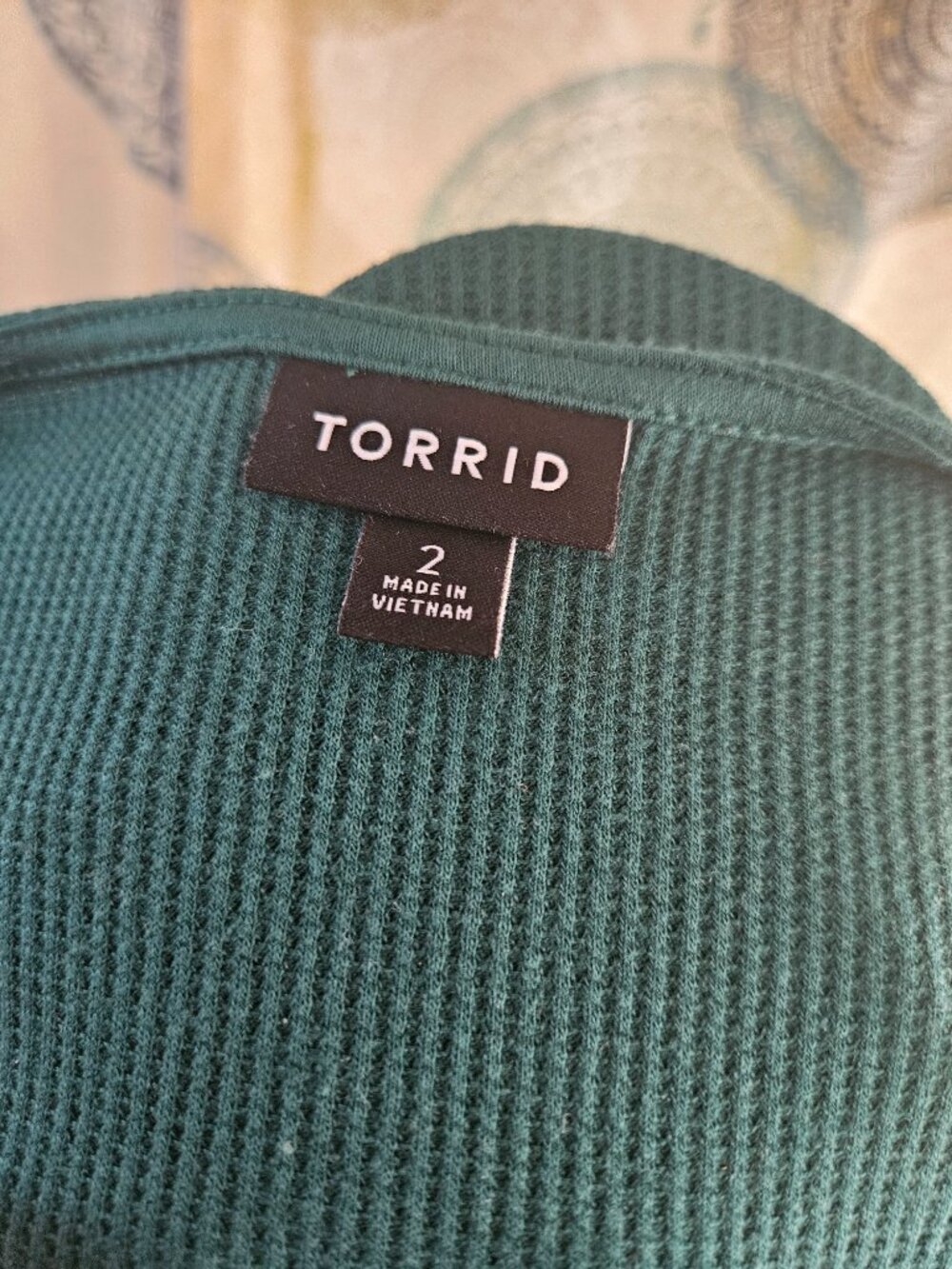 NWOT Torrid Green Waffle Skater Mini Dress (2X) - Picture 9 of 12